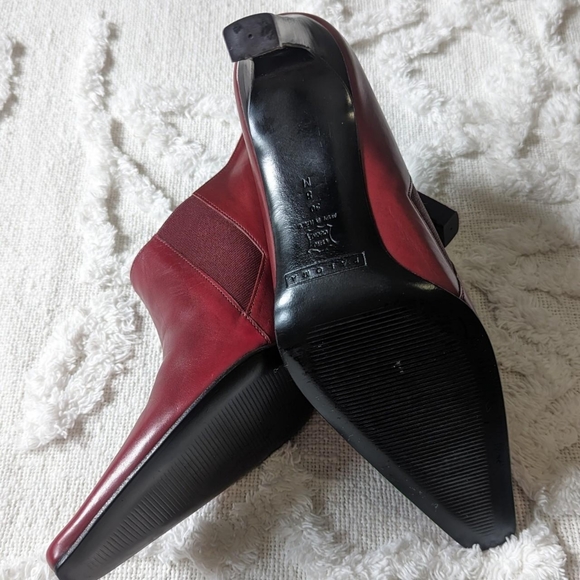 Paloma Vero Cuoio Burgundy Westen style booties, size 8 - Picture 2 of 6